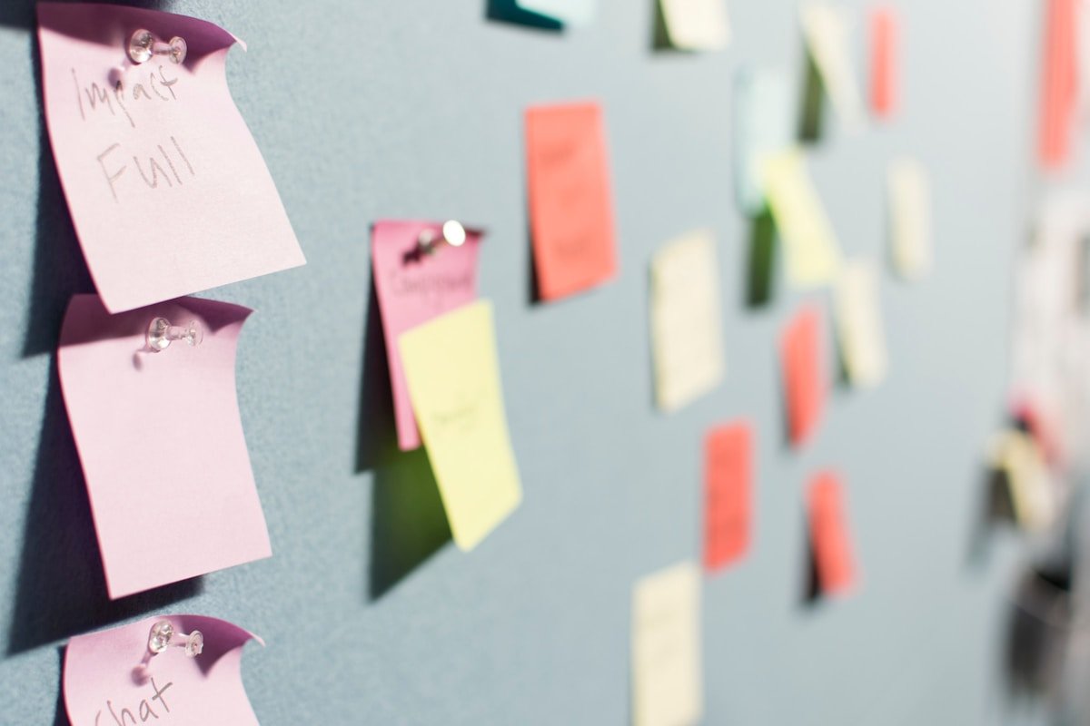 Colorful campaign sticky notes